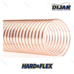 Manguera Aspiración PU Hard&Flex, con espiral de cobre para transporte de polvos y virutas.