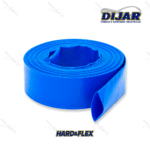 Manguera Plana Azul Hard&Flex para descarga de agua y riego agrícola.
